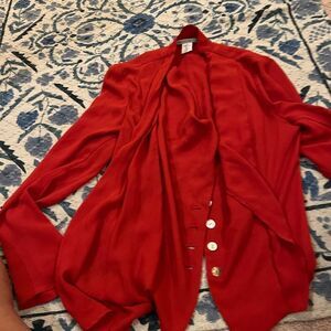 Sarah Pacini red blouse size 1